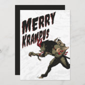 Joyeuse carte de Noël Krampus (Devant / Derrière)