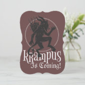 Joyeuse carte de Noël Krampus (Debout devant)