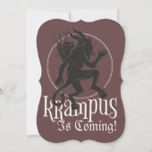 Joyeuse carte de Noël Krampus (Devant)