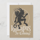 Joyeuse carte de Noël Krampus (Devant)