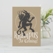 Joyeuse carte de Noël Krampus (Debout devant)