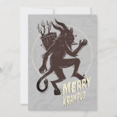 Joyeuse carte de Noël Krampus (Devant)
