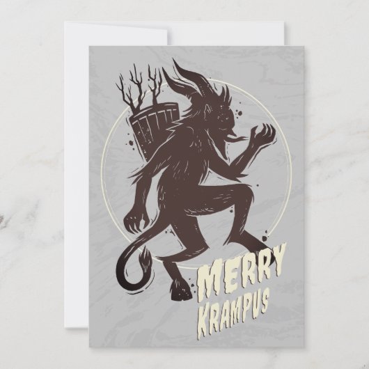 Joyeuse carte de Noël Krampus (Devant)