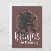 Joyeuse carte de Noël Krampus (Devant)