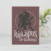 Joyeuse carte de Noël Krampus (Debout devant)