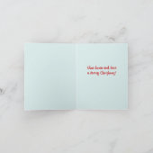 Joyeuse carte de Noël - Mangez, dormez et soyez jo (Intérieur)