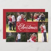 Joyeuse carte de Noël multiphoto (Devant / Derrière)