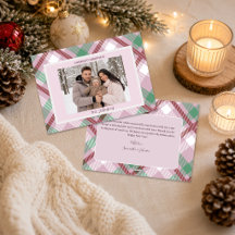 Joyeuse Carte de Noël Pastel Famille