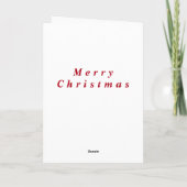 Joyeuse carte de Noël Père Noël (Dos)