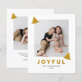 Joyeuse carte de Noël photo (Devant / Derrière)