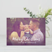 Joyeuse carte de Noël photo de famille (Debout devant)