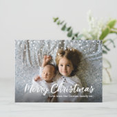 Joyeuse carte de Noël photo de famille (Debout devant)