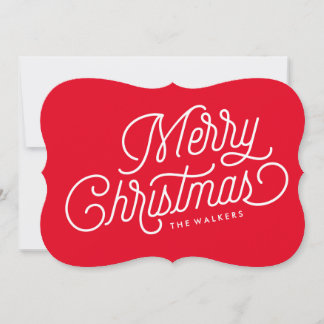 Joyeuse carte de Noël Script Holiday