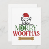 Joyeuse carte de Noël Woofmas (Devant / Derrière)