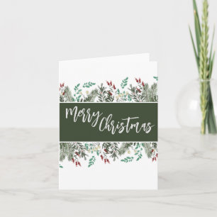 Joyeuse carte de note de Noël pliée