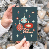 Joyeuse carte de note moderne du milieu du siècle