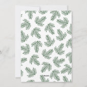 joyeuse carte de nouvelle année vacances branche f (Dos)