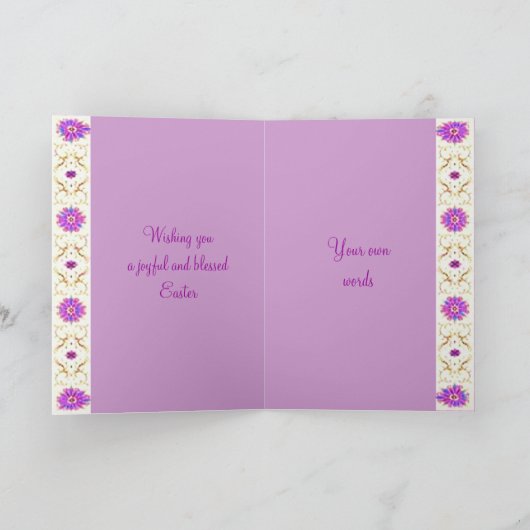 Joyeuse carte de Pâques (Intérieur)