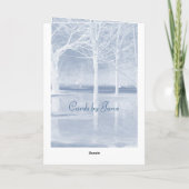 Joyeuse carte de paysage de Noël par Janz (Dos)