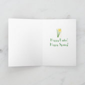 joyeuse carte de printemps pâques heureux avec jon (Intérieur)