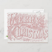 Joyeuse carte de recette de Noël (Devant / Derrière)