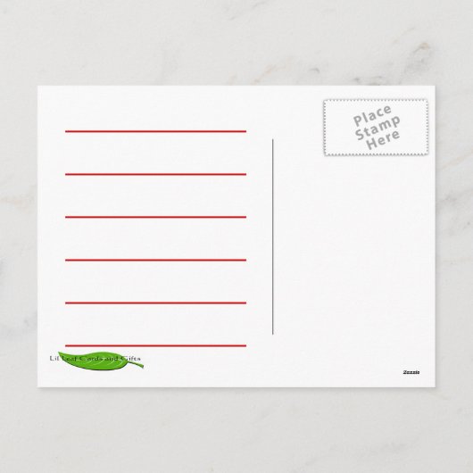 Joyeuse carte de recette de Noël (Dos)