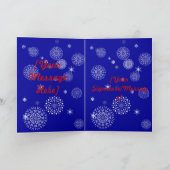 Joyeuse carte de rennes de Noël (Intérieur)