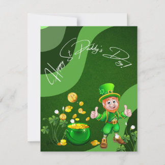 Joyeuse carte de Saint-Patrick pour le jour de la 