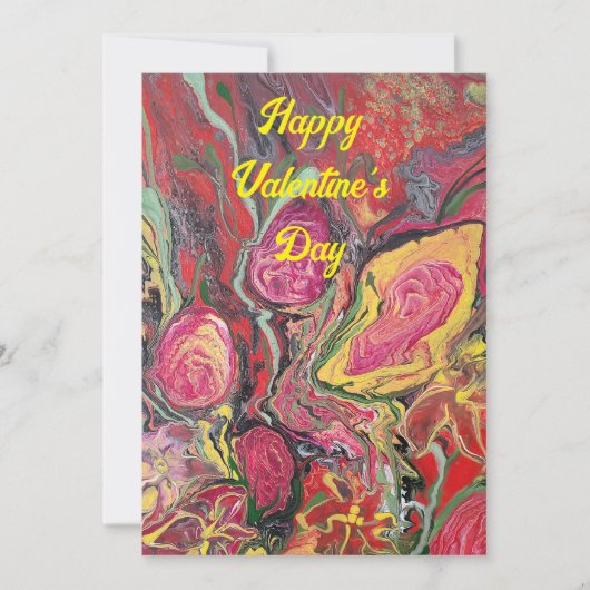 Joyeuse carte de Saint-Valentin à plat (Devant)