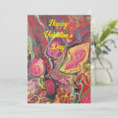 Joyeuse carte de Saint-Valentin à plat (Debout devant)
