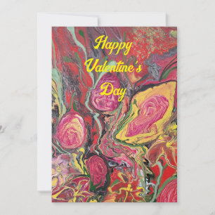 Joyeuse carte de Saint-Valentin à plat