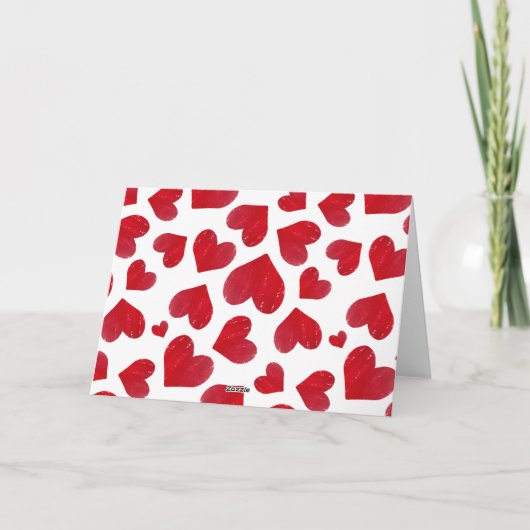 Joyeuse carte de Saint-Valentin pliée pour les fêt (Dos)