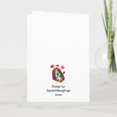 Joyeuse carte de Saint-Valentin pour chien Corgi (Dos)
