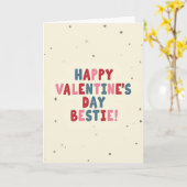 Joyeuse carte de Saint-Valentin pour meilleure ami (Fleur jaune)