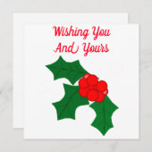 Joyeuse carte de saison de vacances (Devant / Derrière)