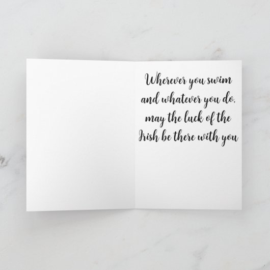 Joyeuse carte de sirène pour la Saint-Patrick (Intérieur)