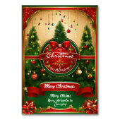 Joyeuse carte de table de Noël (Par défaut)