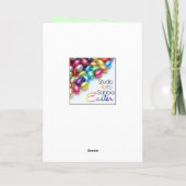 Joyeuse carte de vacances à la tête de Pâques masq (Dos)