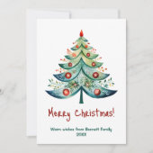 Joyeuse carte de vacances famille Noël (Devant)