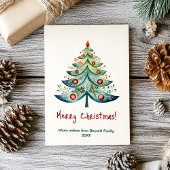 Joyeuse carte de vacances famille Noël