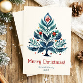 Joyeuse carte de vacances famille Noël