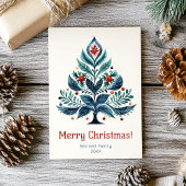 Joyeuse carte de vacances famille Noël