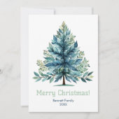 Joyeuse carte de vacances famille Noël (Devant)