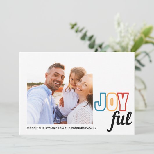 Joyeuse carte de vacances | horizontal (Debout devant)