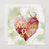 Joyeuse carte de vacances moderne Fête des Mères (Devant / Derrière)