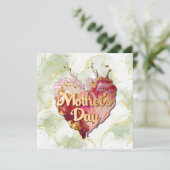 Joyeuse carte de vacances moderne Fête des Mères (Debout devant)