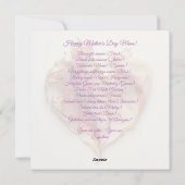 Joyeuse carte de vacances moderne Fête des Mères (Dos)