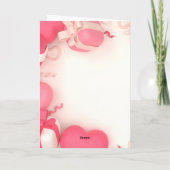 Joyeuse carte de vacances pliée de la Saint-Valent (Dos)