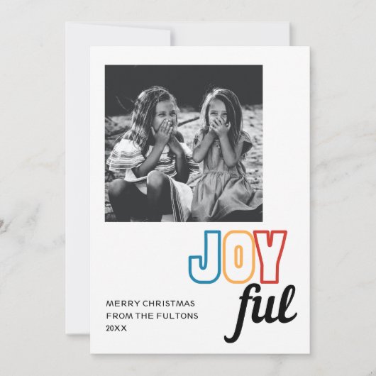 Joyeuse carte de vacances | vertical (Devant)