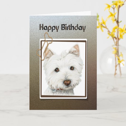Joyeuse carte de voeux d'anniversaire, avec mignon (Fleur jaune)